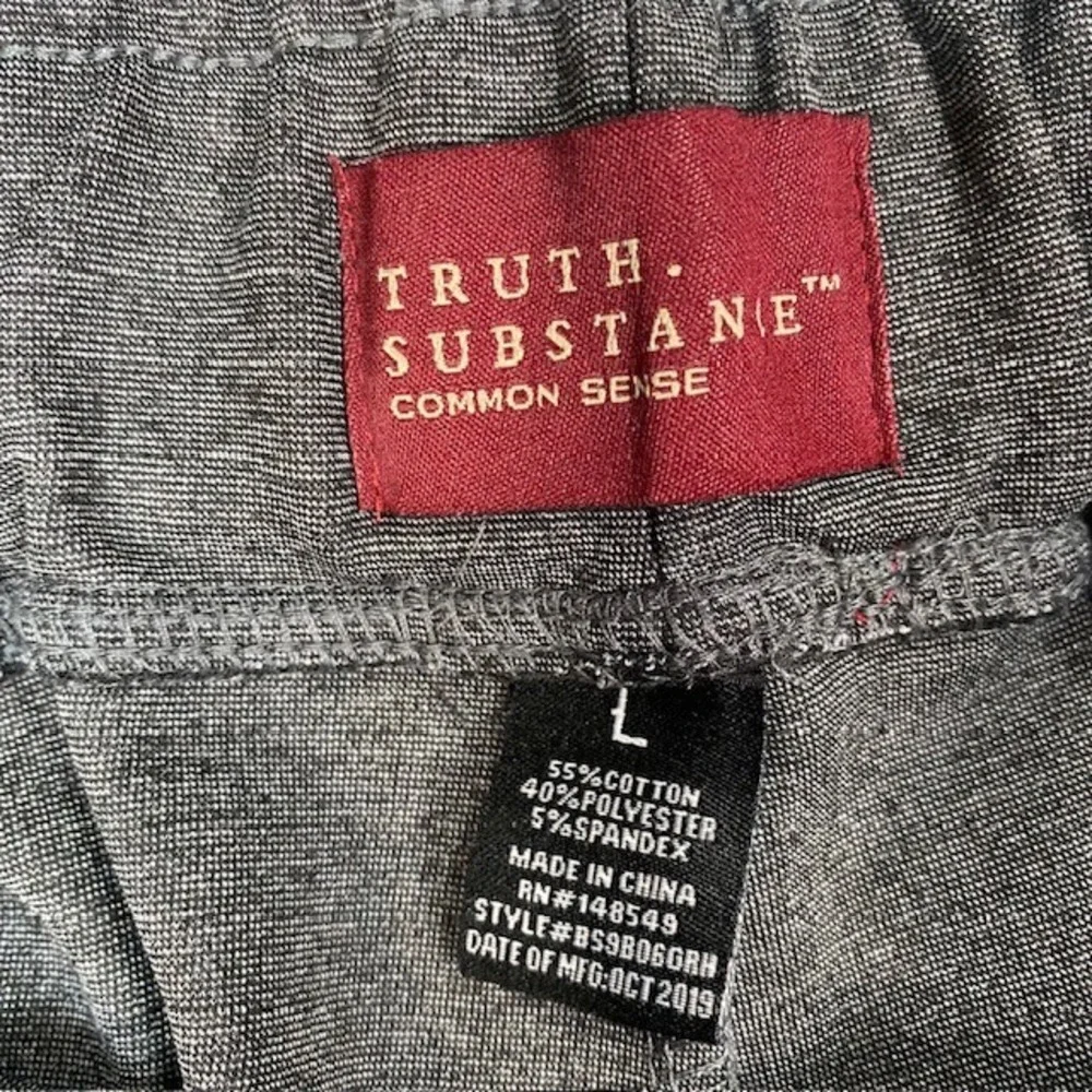 Truth Substance Common Sense Mens‎ Heather Gray Athletic Shorts Size L BS9B06GRH
